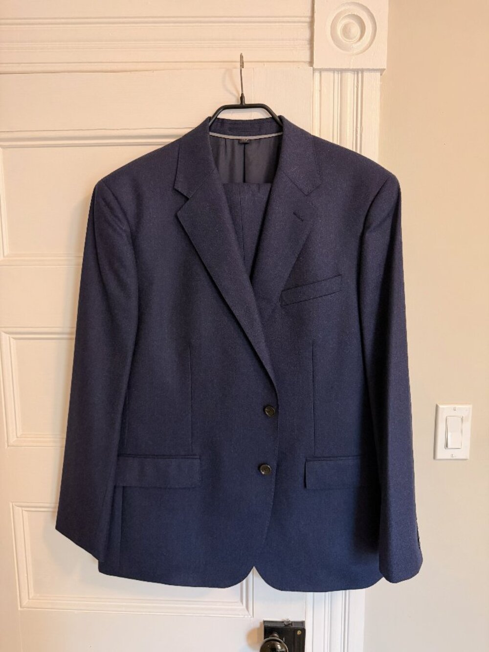 J. Crew Ludlow Classic-fit suit in Italian heathered wool flannel